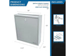 Barska Steel Box Safe with Key Lock, 0.3 cu. ft. (CB12712)