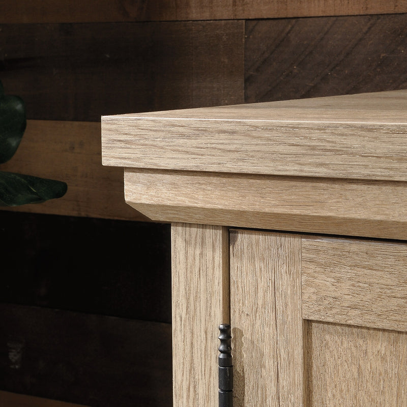Sauder Aspen Post 30"H Storage Credenza with 2 Shelves, Prime Oak (427018)