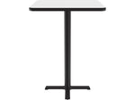 Correll Square-Shaped Dry-Erase Markerboard Cafe Table, 30" x 30", Frosty White/Black (BXB30DES-80)