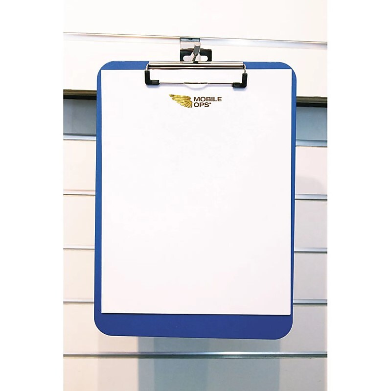 Unbreakable Recycled Clipboard, 1/4" Capacity, 8 1/2 X 11, Blue