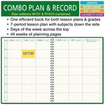 ELAN Undated Combination Plan and Record Book, 8.5" x 11", 30/Pack (PR7-10-CP)
