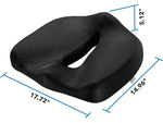 Mount-It! Ergo Collection Memory Foam Premium Comfort Seat Cushion, Black (MI-1103)