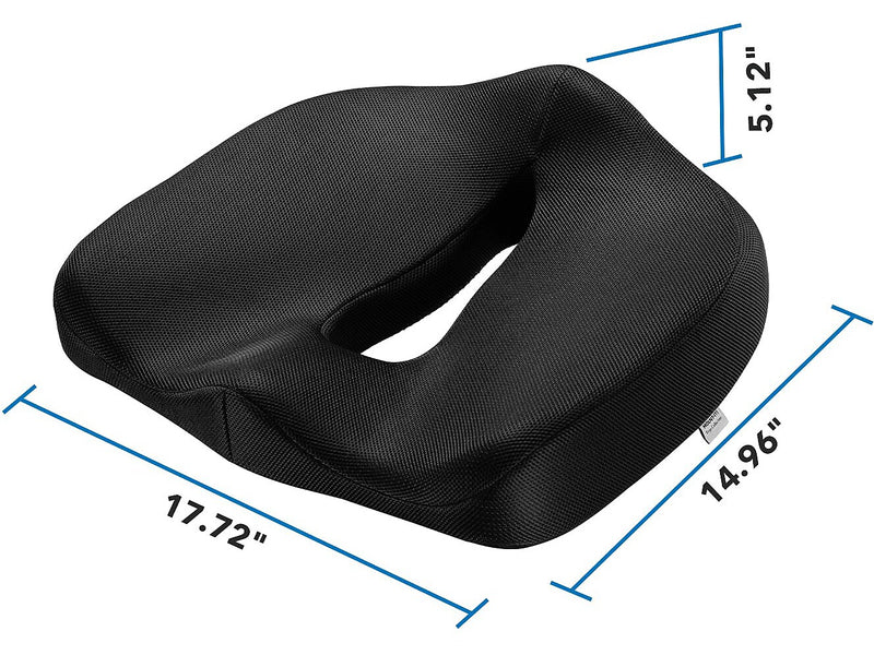 Mount-It! Ergo Collection Memory Foam Premium Comfort Seat Cushion, Black (MI-1103)