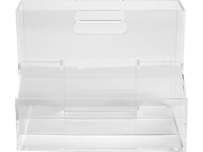 Russell+Hazel 5-Compartment Acrylic Mobile Caddy, Clear (93921)