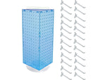 Azar 21" x 8" Pegboard 4-Sided Revolving Counter Display, Blue, Each (703385-BLU-4C24)