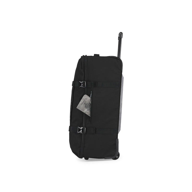 Bugatti Black 28" Polyester Telescoping Travel Duffel with Wheels, Black (DUFW9528BU-BLA)