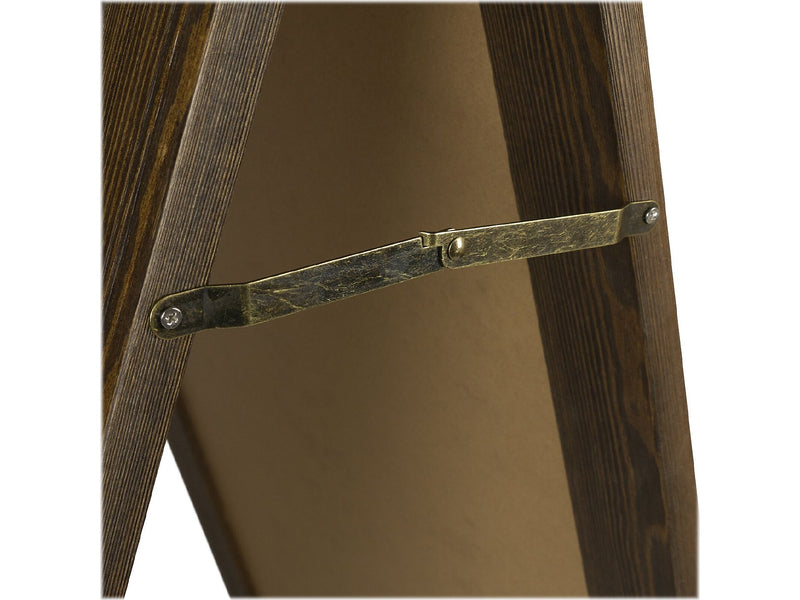 Excello Global Products Indoor/Outdoor A-Frame Sidewalk Sign, 22.8" x 40", Black/Brown (GPP-0001-S)