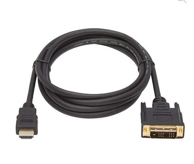 Tripp Lite HDMI to DVI-D Audio/Video Adapter, Male to Male, Black (TRPP566010)