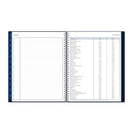 2026 Blue Sky Passages 8.5" x 11" Calendar Year Weekly & Monthly Planner, Faux Leather Cover, Navy (148659-26)