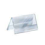 Azar Nameplate Holder, 8.5" x 5.5", Horizontal, Table Top, Clear, Acrylic, 10/Pack (192812)