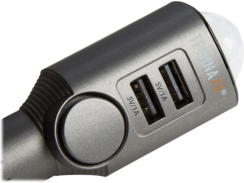 TECHNAXX TX-100 Car Alarm with Charging Function, Black (4743)