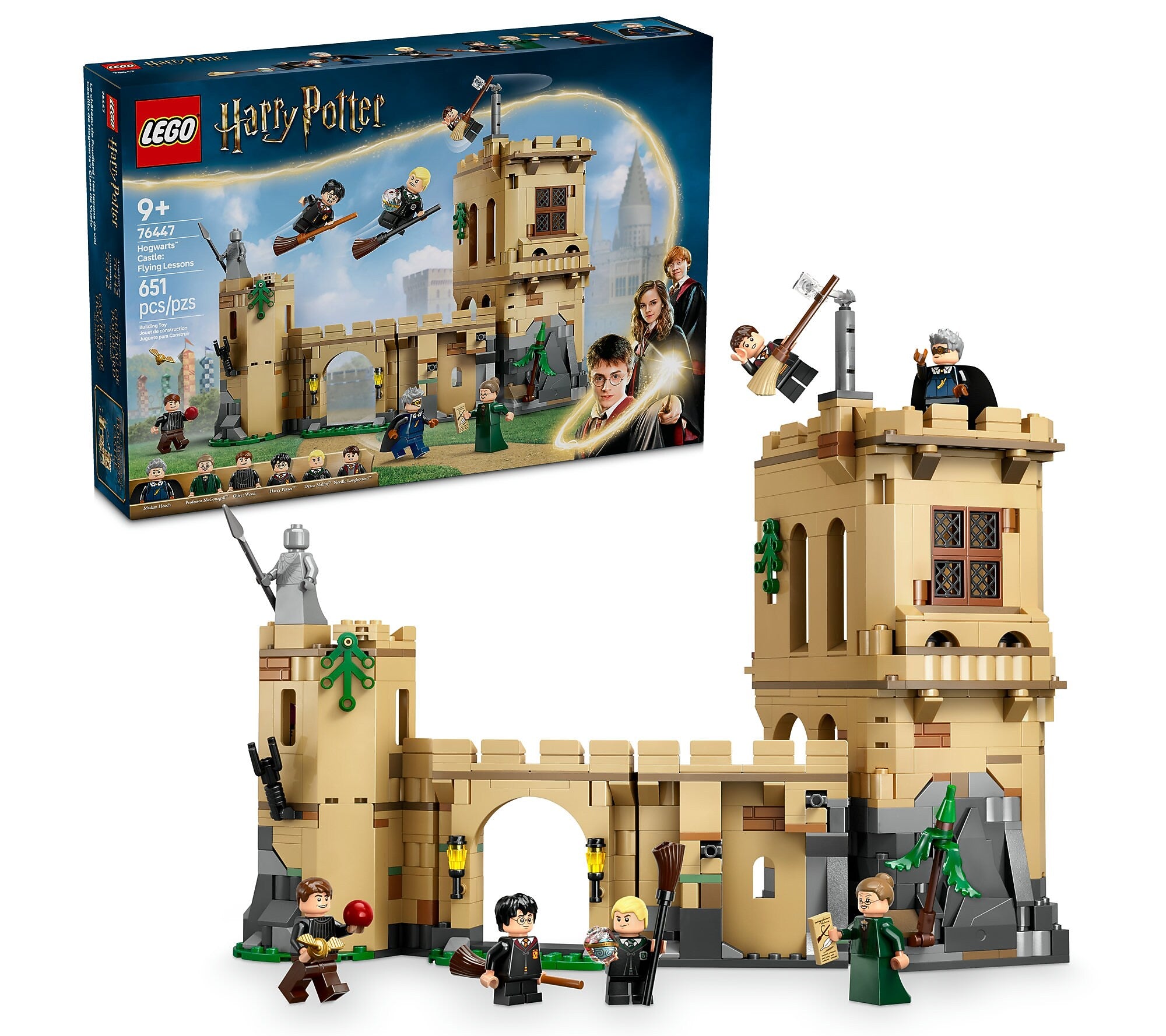 LEGO Harry Potter Hogwarts Castle: Flying Lessons, 651 Pieces (76447)