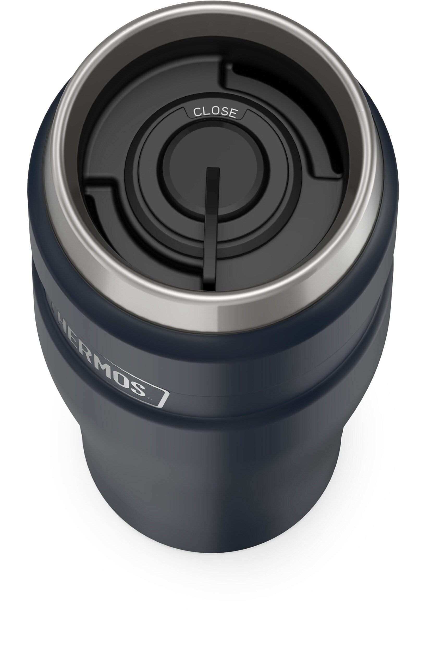 Thermos King Stainless Steel Vacuum Insulated Tumbler, 16 oz., Midnight Blue (EASK1005MDB4)