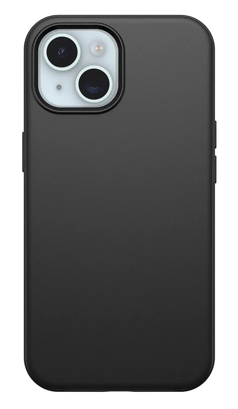 OtterBox Symmetry MagSafe Rugged Case for iPhone 15/14/13, Shock Absorbing, Black (77-92925)