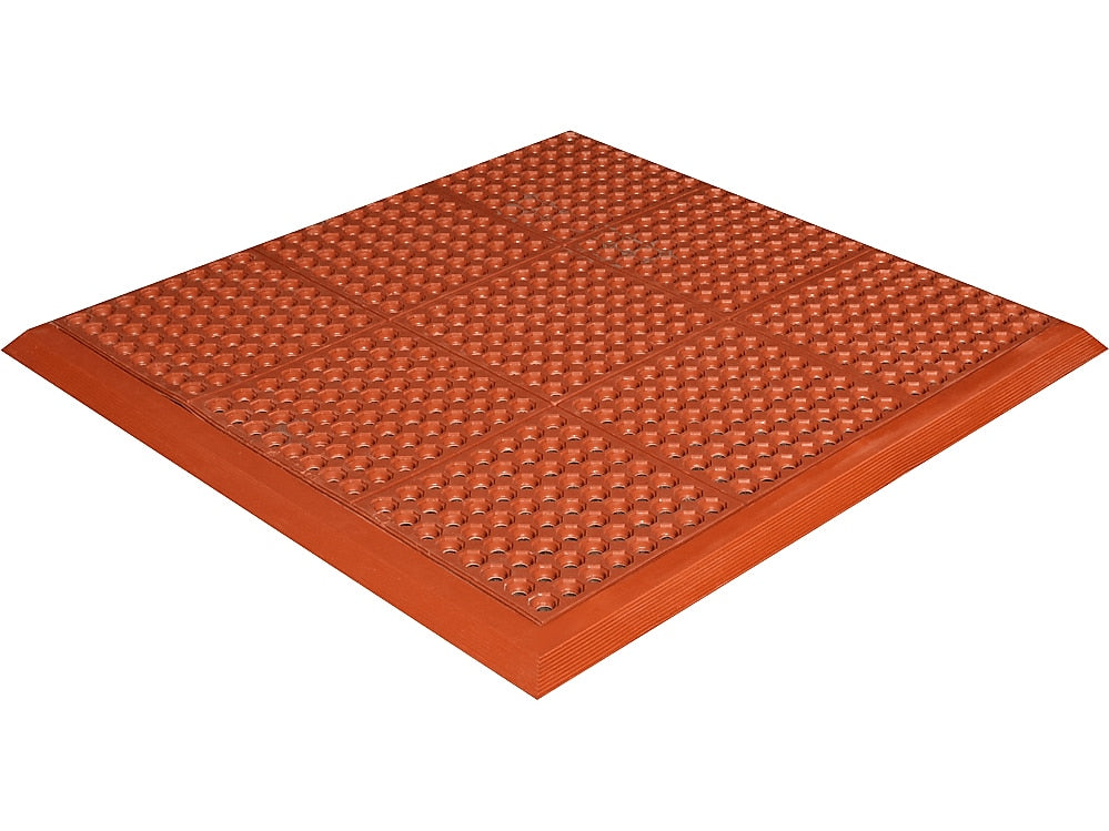 Crown Mats Safety-Step Perforated Safety Mat, 36" x 36", Terra-Cotta (KM RG33TC)