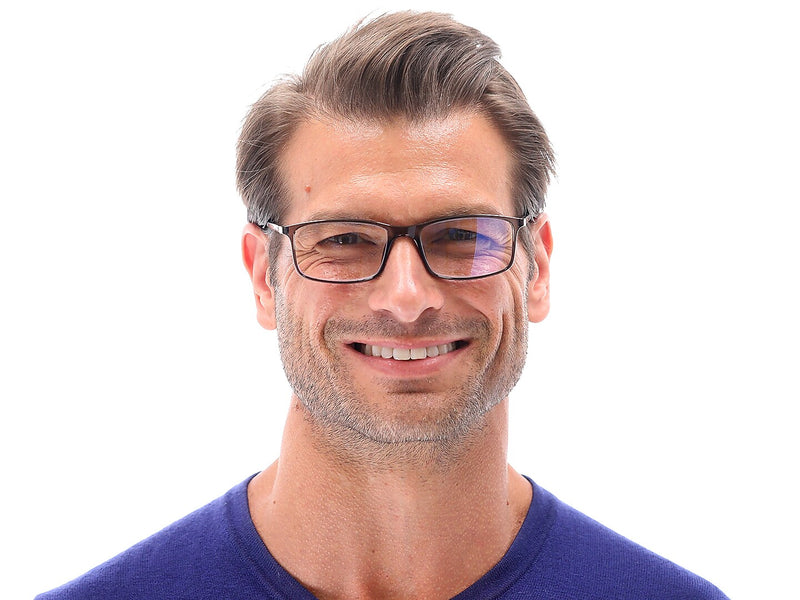 SAV Optitek Blue Light +2.50 Reading Glasses, Gray (E7259)
