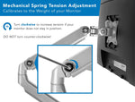 Mount-It! Dual Monitor Mount Arm with 2 USB Ports (MI-2762)