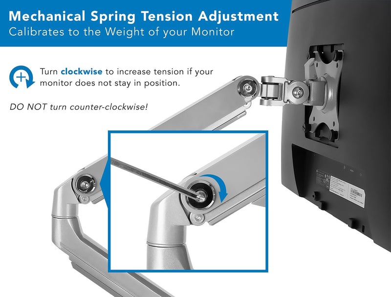 Mount-It! Dual Monitor Mount Arm with 2 USB Ports (MI-2762)