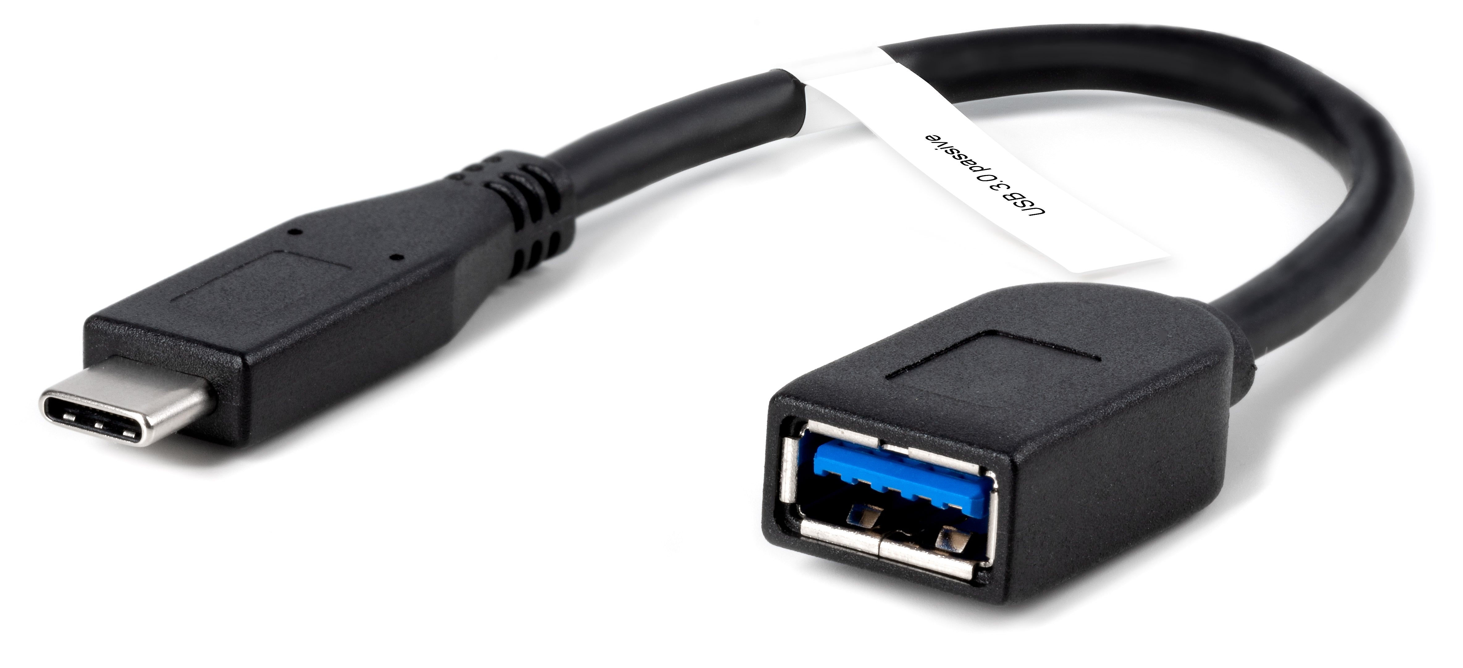 Plugable 6" USB-C to USB-A, Male to Female, Black (USBC-AF3)