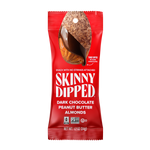SKINNYDIPPED ALMONDS Lightly Salted Dark Chocolate Peanut Butter Covered Almonds, 1.2 oz., 10/Box  (EDT00838)