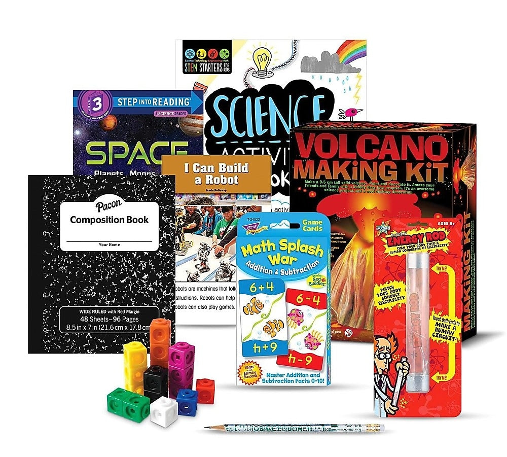 S&S Family Engagement Take Home Bags STEAM, Manipulative, Assorted Colors (BK7342002)