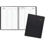 2025-2026 AT-A-GLANCE 8.25" x 11" Academic Year Weekly Appointment Book, Faux Leather Cover, Black (70-957-05-26)