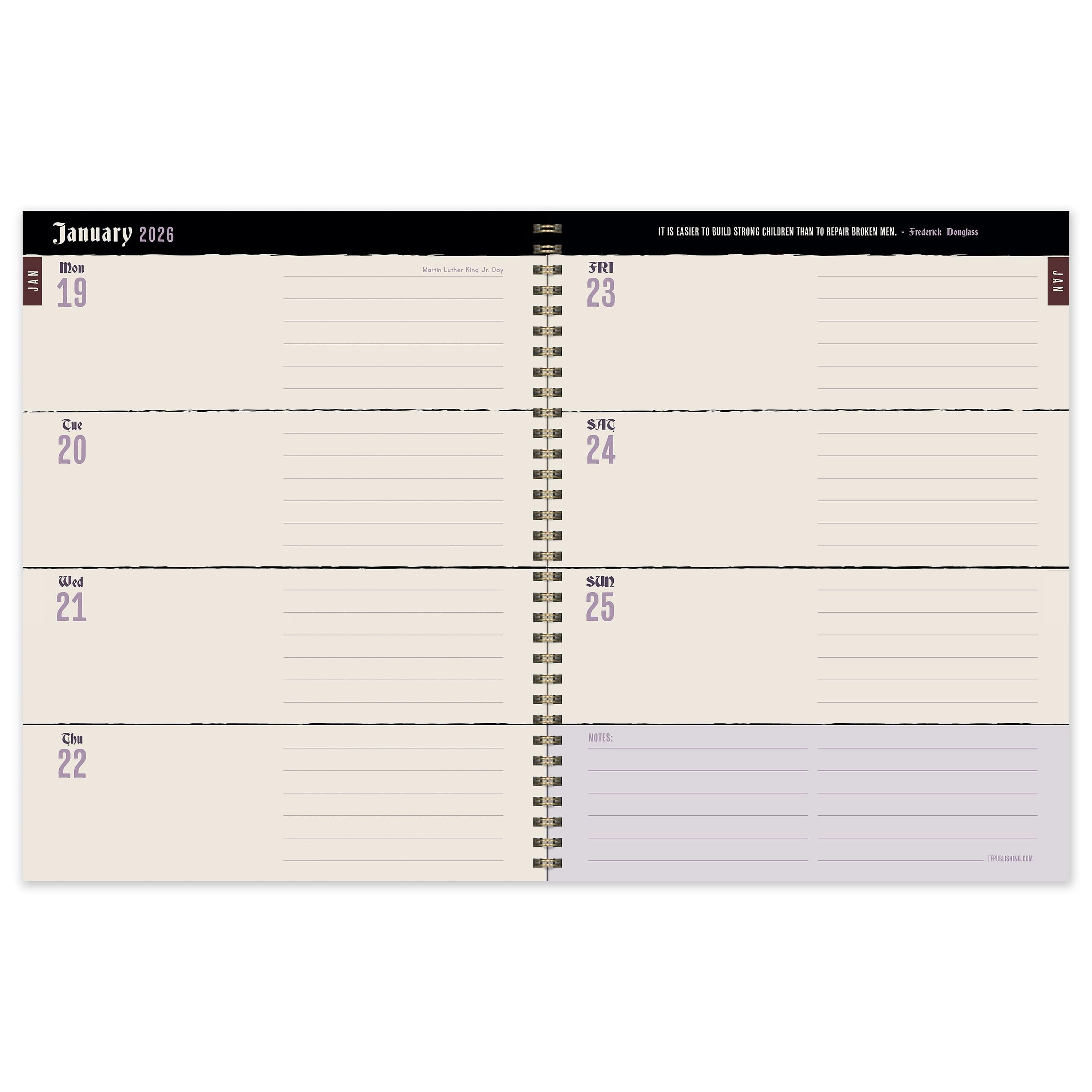 2026 TF Publishing Crest 9" x 11" Weekly & Monthly, Paperboard Cover, Green (26-9712)