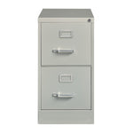 Alera Commercial 2-Drawer Vertical File Cabinet, Letter Size, Lockable, 28.37"H x 15"W x 26.5"D, Light Gray (HVF152629LG)