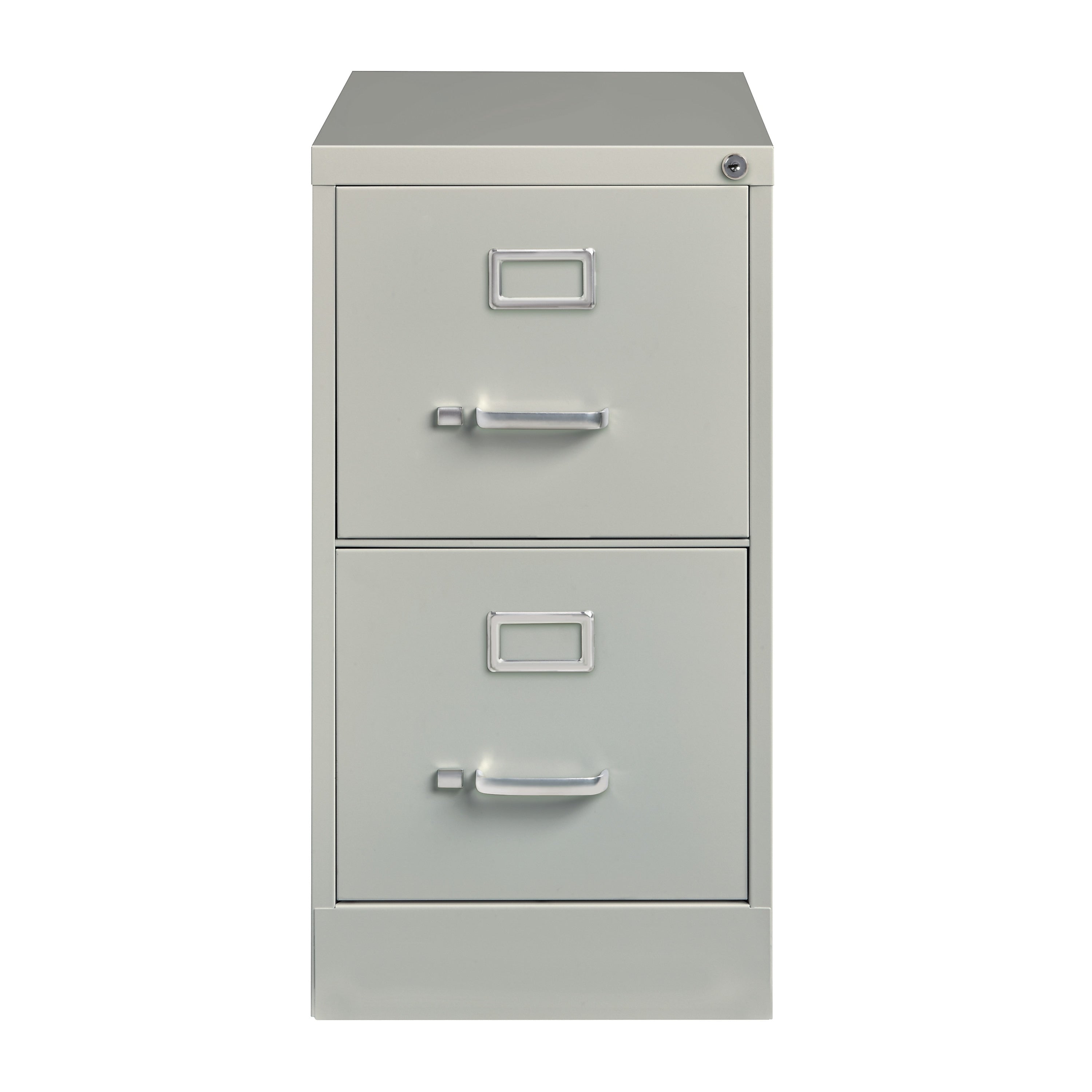Alera Commercial 2-Drawer Vertical File Cabinet, Letter Size, Lockable, 28.37"H x 15"W x 26.5"D, Light Gray (HVF152629LG)