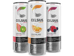 Celsius Sugar-Free Kiwi Guava, Orange, Wild Berry Variety Pack Sparkling Energy Drink, 12 fl. oz., 12 Cans/Carton (00097)