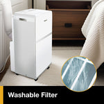 Whirlpool 115-Volt 8000 BTU (5500 BTU DOE) Portable Air Conditioner with Remote, White (WHAP081BWC)