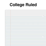Staples® Poly 1-Subject Notebook, 8" x 10.5", College Ruled, 70 Sheets, Assorted Colors (ST54894C)