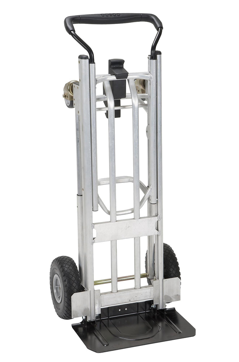 Cosco 4-in-1 Folding Series Convertible Hand Truck, 1000 lb. Capacity, Silver/Black (12323ASB1E)