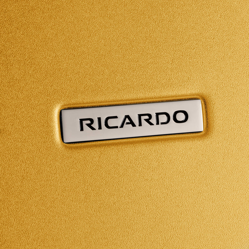 Ricardo Beverly Hills Cambria 20" Hardside Carry-On Suitcase, 8-Wheeled Spinner, Mango Tango (140-20"810-4WB)
