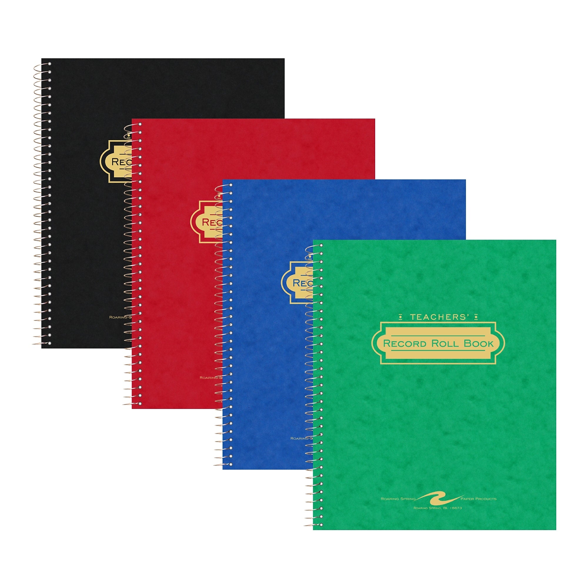 Roaring Spring Paper Products Teacher's Record Roll Books, 8.5" x 11", 44 Sheets (72900)