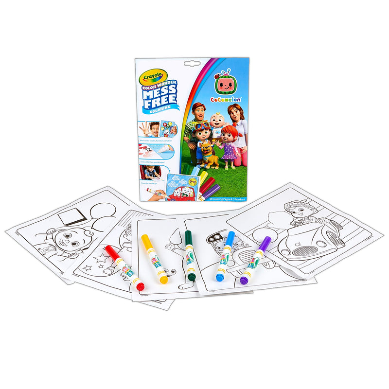 Crayola Color Wonder: Cocomelon Coloring Book, 18 Pages, 2 Sets/Bundle (BIN752788-2)