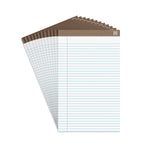 Staples Notepads, 8.5" x 14" (legal), Wide Ruled, White, 50 Sheets/Pad, Dozen Pads/Pack (58189)