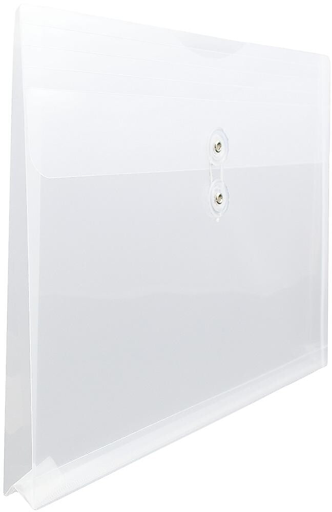 JAM Paper Premium Plastic Document File, Letter, Clear, 3/Pack (218B1CLX3)