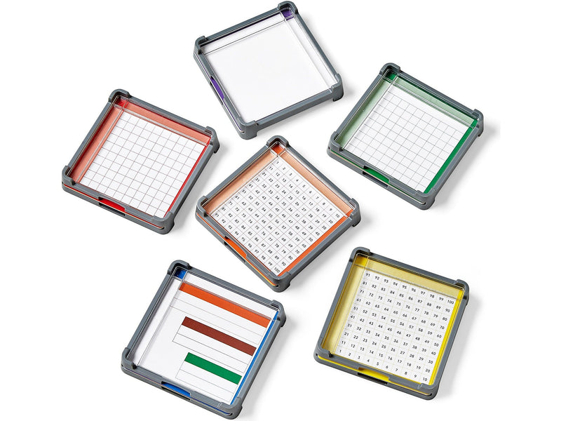 hand2mind Cuisenaire Rod Workspace Tray, 6/Set (96146)