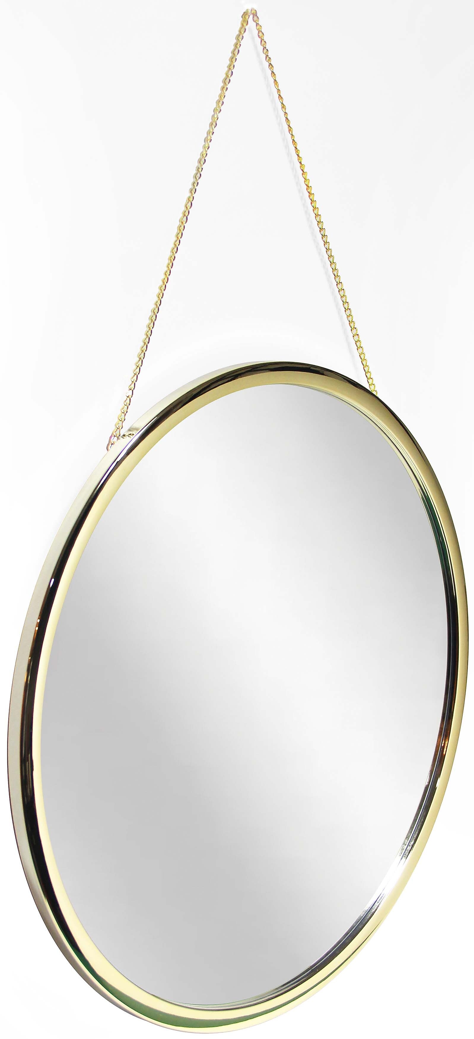 Infinity Instruments Franc II Gold Plastic Framed Wall Mirror, 22" (20209GD)