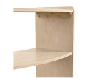 Flash Furniture Bright Beginnings 2-Section Open Corner Storage Unit, 24.5"H x 24"W x 11.75"D, Brown (MK-KE24060-GG)