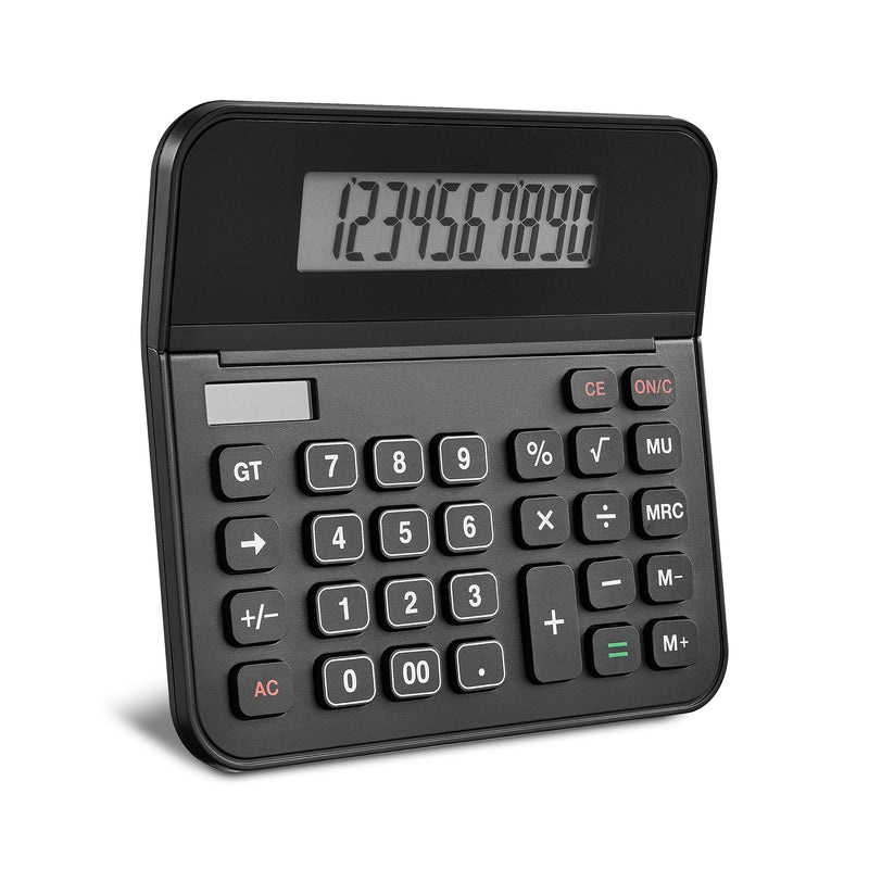 Staples 10-Digit Battery & Solar Basic Desktop Calculator, Black (TR250/ST250-CC)