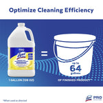Lysol Professional Disinfecting Deodorizing Cleaner, Lemon, 128 oz., 4/Carton (3624176334CT)