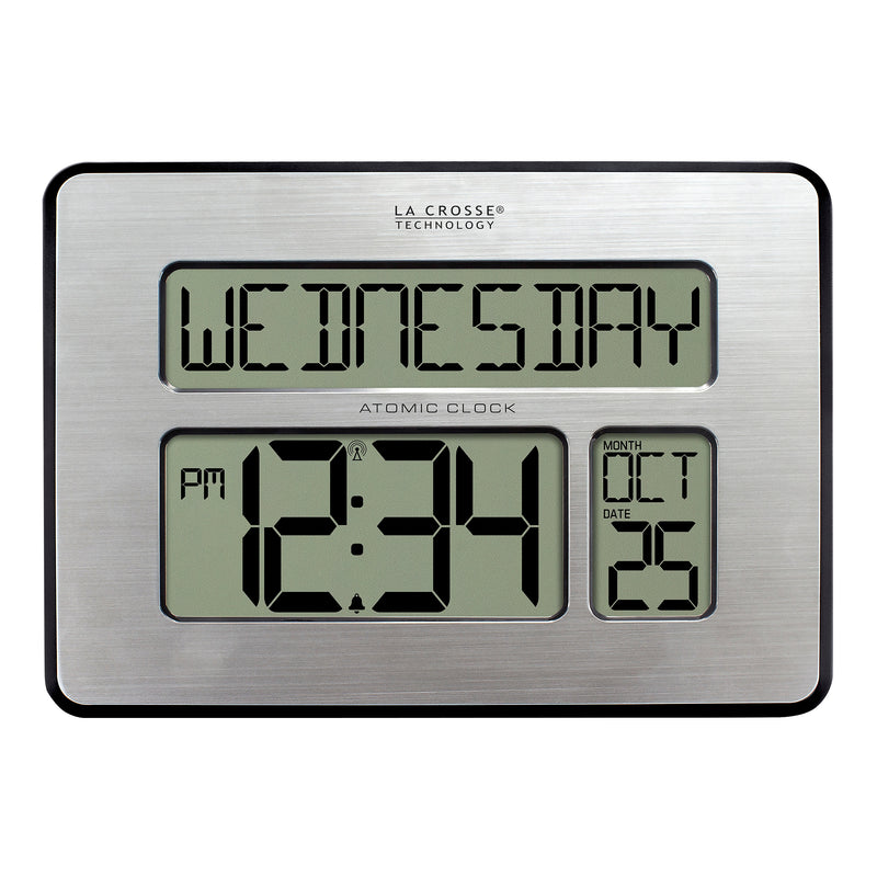 La Crosse Technology Atomic Wall/Table Clock, 7.5"H x 9.75"W x 1"D (513-1419)