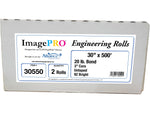 Alliance ImagePRO Wide-Format Bond Paper Roll, 30" x 500', 2/Carton (30550)
