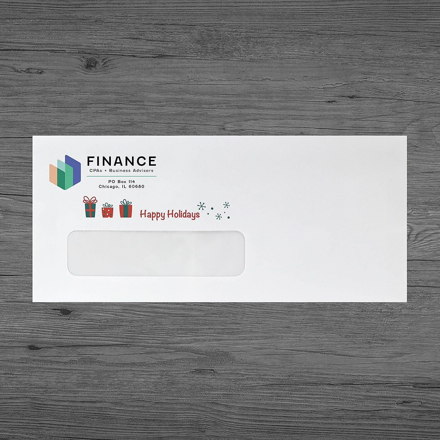 #10 Window Envelope, Full Color, Qty 1000