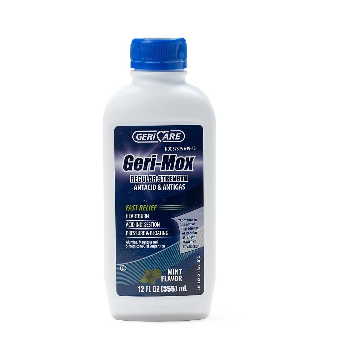 GeriCare Antacid Regular Strength Mint Liquid, 12 oz (OTCS0468C2)