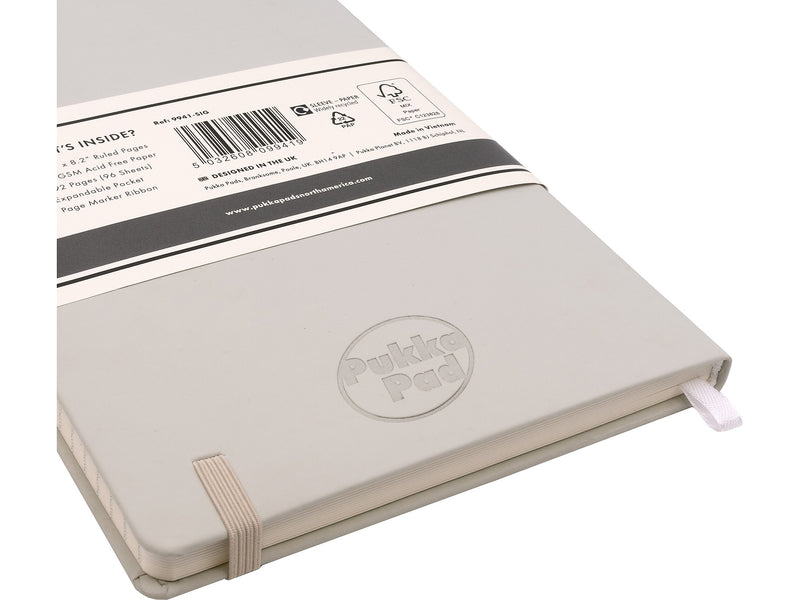 Pukka Pad Professional Notebooks, 5.11" x 8.2", College Ruled, 96 Sheets, Beige (9941-SIG)