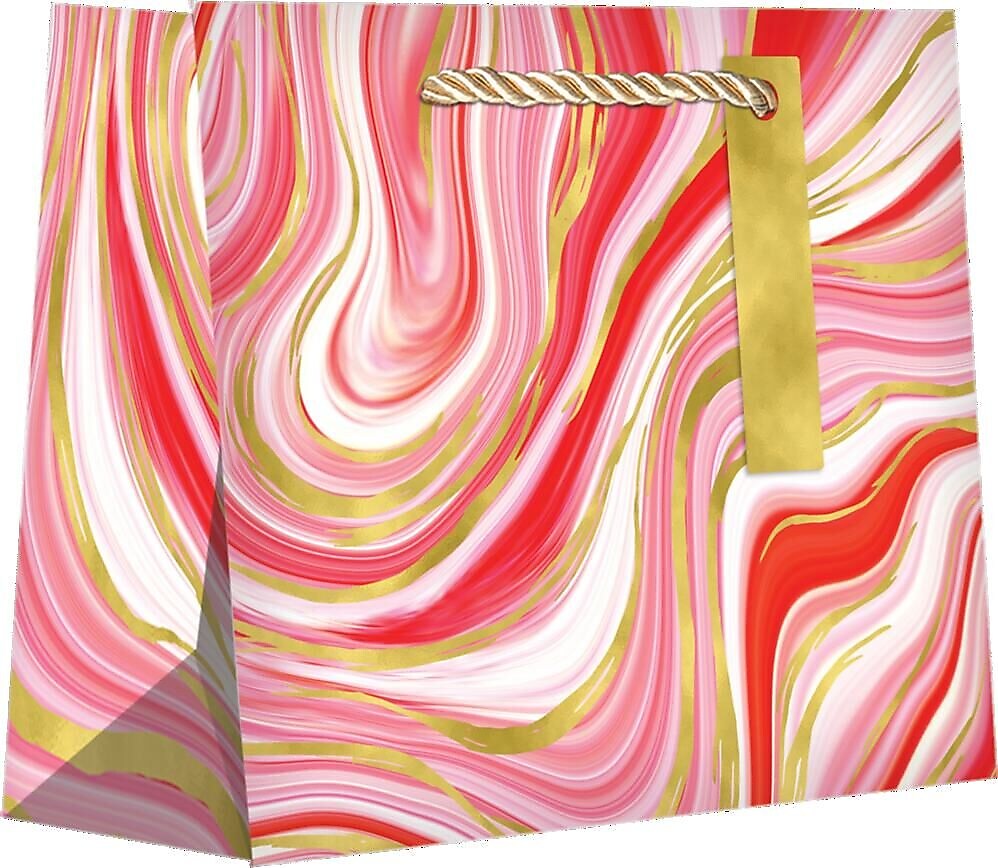 JAM Paper Marbleized Red Medium Gift Bags, 120/pack (526BXMT6291)