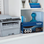 Brother TN-660 Black High Yield Toner Cartridge, Print Up to 2,600 Pages